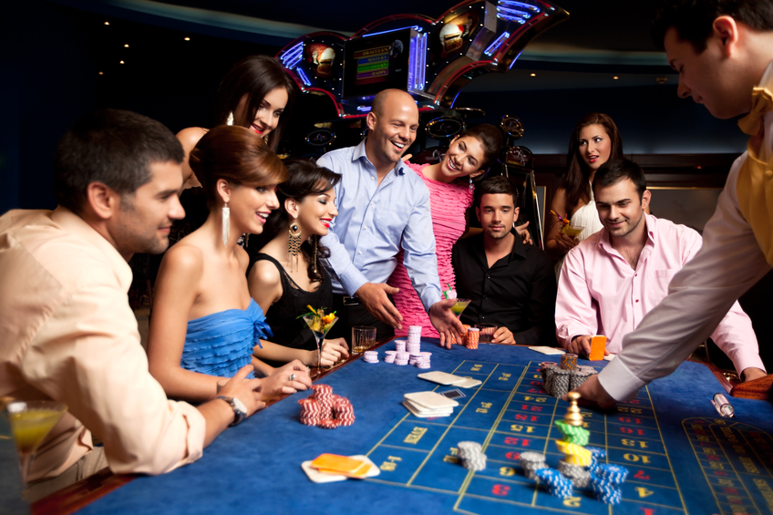 Roulette in a casino
