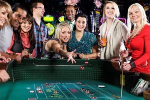 7 Cedars Casino in Washington state, people playing craps and winning money